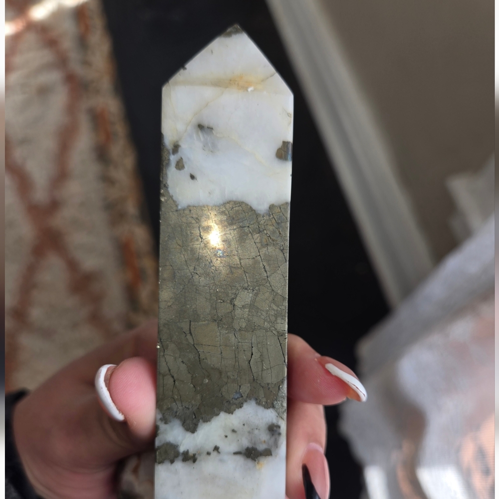 Agate And Pyrite Tower